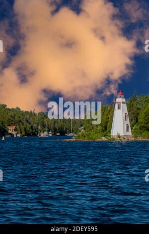 Big Tub House, Tobermory, ON. Spektakuläre Landschaft im Sommer in Georgian Bay in ON, Kanada. Es gibt über 30,000 Inseln in Lake Huron bieten so Stockfoto