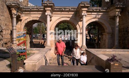 Hadrianstor in Antalya, Türkei. Stockfoto