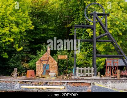 Alte Kolliriermaschinen im Black Country Living Museum in Dudley West Midlands England Großbritannien Stockfoto