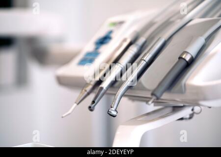 Stock Foto von modernen Werkzeugen in der Zahnklinik verwendet. Stockfoto