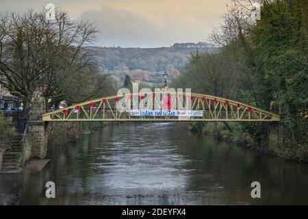 Jubilee Foot Bridge – Matlock Bath, Großbritannien Stockfoto