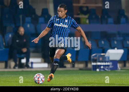 Bergamo, Italien. 1. Dez, 2020. bergamo, Italien, Gewiss Stadium, 01 Dez 2020, Luis Muriel (Atalanta) während Atalanta Bergamasca Calcio gegen FC Midtjylland - UEFA Champions League Fußballspiel Credit: Francesco Scaccianoce/LPS/ZUMA Wire/Alamy Live News Stockfoto