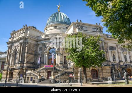 Hochschule für Bildende Künste, Georg-treu-Platz, Dresden, Sachsen, Deutschland Stockfoto