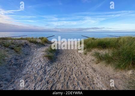 Strand in Wustrow am Fischland Stockfoto