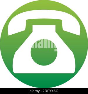 Retro-Telefon-Vektor-Symbol. Telefon-Symbol. Isoliert auf weißem Hintergrund. Einfache flache Illustration für Unternehmen, Marketing Internet-Konzept. Modischer Modder Stock Vektor