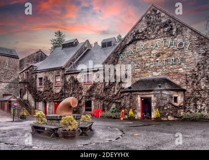 Blair Athol Distillery, Pitlochry, Perthshire, Schottland, Großbritannien Stockfoto