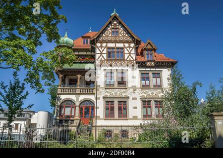 Villa Heinrichshof, Dr.-Lahmann-Park, Hermann-Hesse-Straße, Weißer Hirsch, Dresden, Sachsen, Deutschland Stockfoto