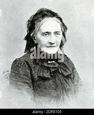 CLARA SCHUMANN (1819-1896) deutsche Komponistin, Pianistin und Klavierlehrerin, um 1890. Stockfoto