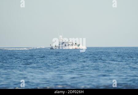 Boot der Guardia Civil, Guardia Civil, Guardia Civil, Spanien, patrouilliert das mittelmeer, Andalusien, Spanien. Stockfoto