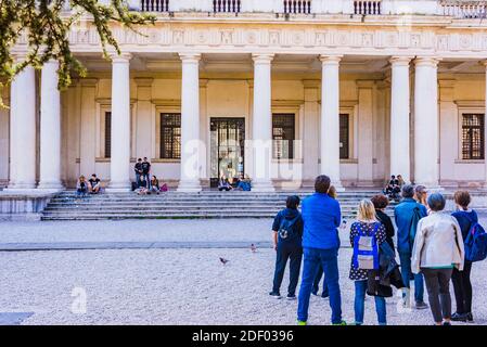 Der Palazzo Chiericati ist ein Renaissance-Palast in Vicenza, entworfen von Andrea Palladio. Vicenza, Venetien, Italien, Europa Stockfoto