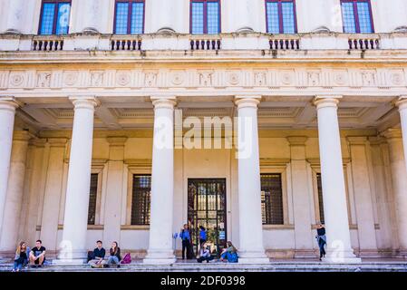 Der Palazzo Chiericati ist ein Renaissance-Palast in Vicenza, entworfen von Andrea Palladio. Vicenza, Venetien, Italien, Europa Stockfoto