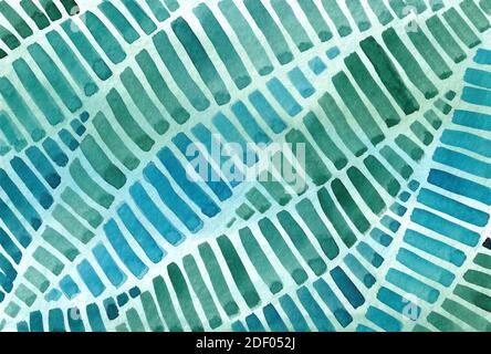 Abstrakter handgezeichneter Aquarellhintergrund mit Linien. Linien Aquarell Hintergrund. Stockfoto