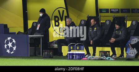 Dortmund, Deutschland. 02. Dez, 2020. firo: 02.12.2020 Fußball: Fußball: UEFA Champions League Saison 2020/21 BVB, Borussia Dortmund - Lazio Rom Trainer Lucien FAVRE, BVB Quelle: dpa/Alamy Live News Stockfoto