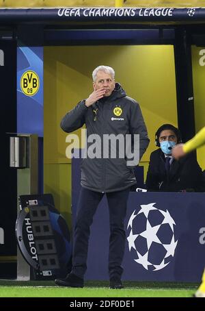 Dortmund, Deutschland. 02. Dez, 2020. firo: 02.12.2020 Fußball: Fußball: UEFA Champions League Saison 2020/21 BVB, Borussia Dortmund - Lazio Rom Trainer Lucien FAVRE, BVB Quelle: dpa/Alamy Live News Stockfoto