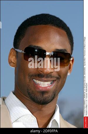 Kobe Bryant stirbt bei einem Hubschrauberabsturz ---- © Lionel Hahn/ABACA. 34308-29. Los Angeles-CA-USA. 29/04/2002. Spider-man Premiere im Mann's Village Theater in Westwood. Im Bild: Kobe Bryant Stockfoto