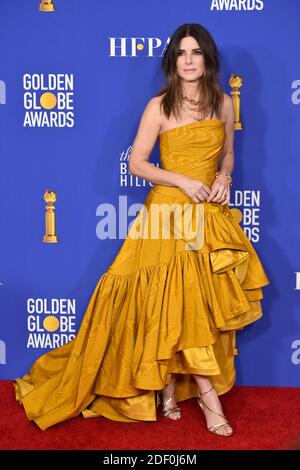 Sandra Bullock posiert im Pressesaal der 77. Annual Golden Globes Awards im Beverly Hilton Hotel am 05. Januar 2020 in Beverly Hills, Kalifornien. Foto von Lionel Hahn/ABACAPRESS.COM Stockfoto