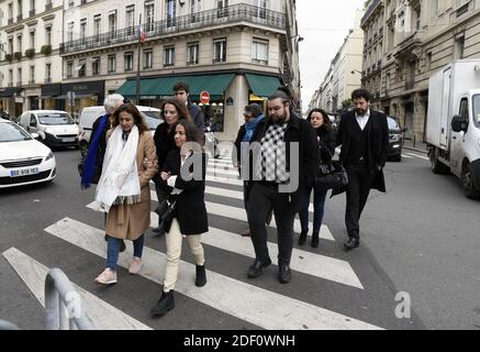 Doria Chouviat, la veuve de Cédric Chouviat, le liveur décédé le 5 janvier après un contrôle de Police, est reçue mardi 14 janvier, 2020, par le Ministre de l'Intérieur. L'homme, en Scooter, faisait l'objet d'un contrôle, car il utilizait son téléphone. Mai la Situation a dégénéré et le livreur de 42 ans est mort d'une crise cardiaque lors de son interpellation. L'IGPN a ouvert une enquête, l'autopsie évoque une Asphyxie 'avec fracture du larynx' à l'origine de son Malaise cardiaque. Foto von Patrice Pierrot/Avenir Pictures/ABACAPRESS.COM Stockfoto