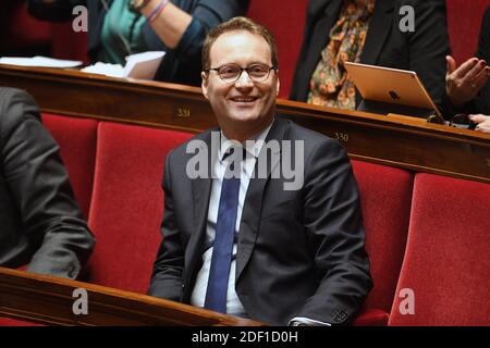 Stellvertreter Sylvain Maillard nimmt an einer Fragestunde an die Regierung in der französischen Nationalversammlung am 21. Januar 2019 in Paris Teil.Foto: David Niviere/ABACAPRESS.COM Stockfoto