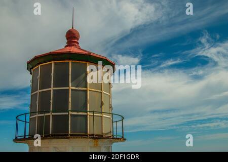 Top of Point Reyes Leuchtturm entlang der Pazifikküste Stockfoto