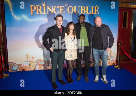 Michel Hazanavicius, Berenice Bejo, Omar Sy, Francois Damiens besucht am 02. Februar 2020 die Pariser Filmpremiere 'Le Prince Oublie' im Le Grand Rex in Paris. Foto von Nasser Berzane/ABACAPRESS.COM Stockfoto