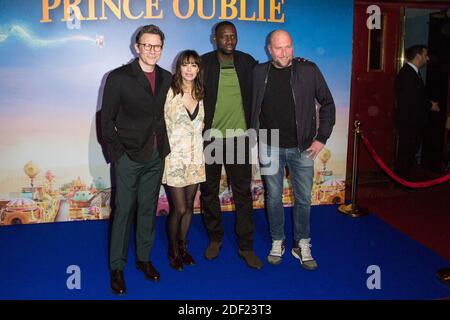 Michel Hazanavicius, Berenice Bejo, Omar Sy, Francois Damiens besucht am 02. Februar 2020 die Pariser Filmpremiere 'Le Prince Oublie' im Le Grand Rex in Paris. Foto von Nasser Berzane/ABACAPRESS.COM Stockfoto