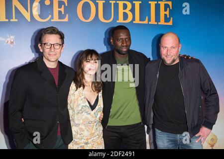 Michel Hazanavicius, Berenice Bejo, Omar Sy, Francois Damiens besucht am 02. Februar 2020 die Pariser Filmpremiere 'Le Prince Oublie' im Le Grand Rex in Paris. Foto von Nasser Berzane/ABACAPRESS.COM Stockfoto