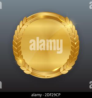 Abstrakte Gold Label-Vorlage. Abbildung Stockfoto