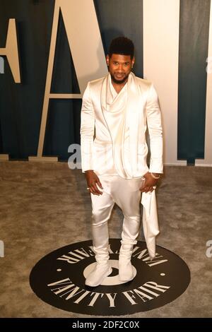 Usher Teilnahme an der Vanity Fair Oscar Party im Wallis Annenberg Center for the Performing Arts am 09. Februar 2020 in Beverly Hills, Los Angeles, CA, USA, 9. Februar 2020. Foto von David Niviere/ABACAPRESS.COM Stockfoto