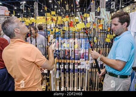Miami Beach Florida,Miami Beach Convention Center,Center,South Florida Boat Show Bootfahren Exponate Aussteller Förderung, neue Modelle Display sa Stockfoto