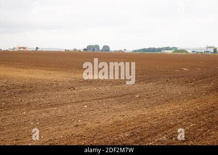 Eine Weitwinkelaufnahme einer Landschaft im Whalan Reserve In Australien Stockfoto