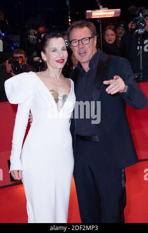 Meret Becker und Sebastian Koch bei der Eröffnungsfeier der 70. Berlinale am 20. Februar 2020 in Berlin. Foto von Aurore Marechal/ABACAPRESS.COM Stockfoto