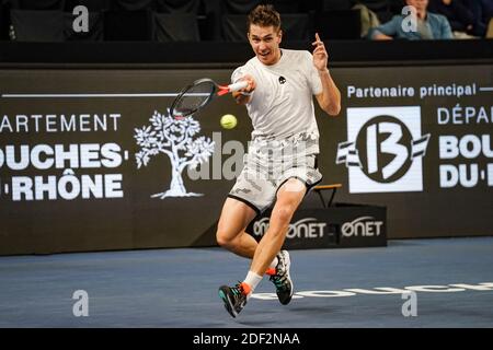 Egor Gerasimov (BLR) beim ATP 250-Spiel Open 13 Provence zwischen David Goffin und Egor Gerasimov am 20. Februar 2020 in Marseille, Frankreich. Foto von Julien Poupart/ABACAPRESS.COM Stockfoto