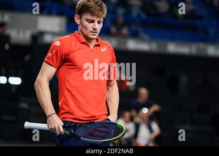 David Goffin (Bel) beim ATP 250-Spiel Open 13 Provence zwischen David Goffin und Egor Gerasimov am 20. Februar 2020 in Marseille, Frankreich. Foto von Julien Poupart/ABACAPRESS.COM Stockfoto