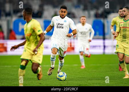 Dimitri Payet (OM) während des Fußballspiels der französischen Ligue 1 Olympique de Marseille gegen den FC Nantes am 22. Februar 2020 im Orange Velodrome in Marseille, Frankreich. Foto von Julien Poupart/ABACAPRESS.COM Stockfoto