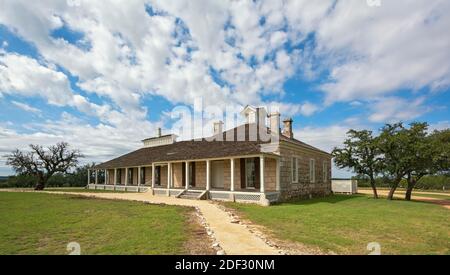 Texas Forts Trail, Fort McKavett State Historic Site, Hospital Building fertiggestellt 1873 Stockfoto