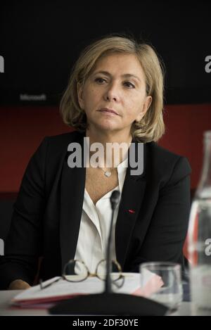 Valerie Pecresse präsentiert am 26. Februar 2020 den "Pakt für Arbeiterviertel" der Region Ile-de-France in Saint Ouen, seine Saint Denis, Frankreich. Foto von Magali Cohen/ABACAPRESS.COM Stockfoto