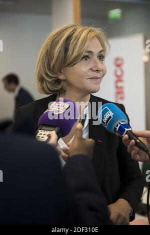 Valerie Pecresse präsentiert am 26. Februar 2020 den "Pakt für Arbeiterviertel" der Region Ile-de-France, Saont ouen, seine saint denis France. Foto von Magali Cohen/ABACAPRESS.COM Stockfoto