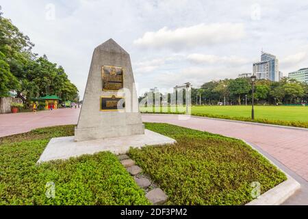 Das GomBurZa Denkmal im Rizal Park in Manila, Philippinen Stockfoto