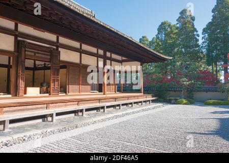 Kyoto, Japan - Japanischer Garten am Ikkyuji Tempel (Shuon-an) in Kyotanabe, Kyoto, Japan. Stockfoto