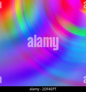 Ein abstraktes, mehrfarbiges, irisierendes, unscharfes Hintergrundbild. Stockfoto