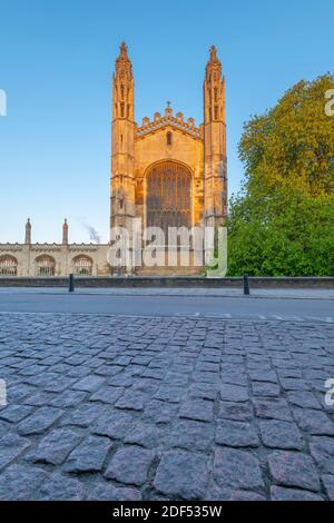 Großbritannien, England, Cambridgeshire, Cambridge, King's Parade, King's College Chapel Stockfoto