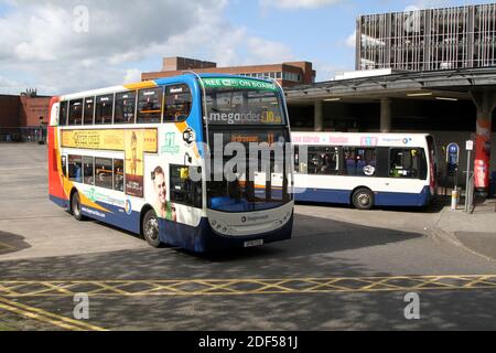 Stagecoach Busse als Kilmarnock, East Ayrshire, Schottland, Großbritannien Stockfoto