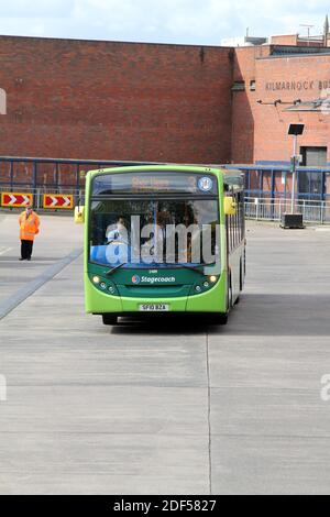 Stagecoach Busse als Kilmarnock, East Ayrshire, Schottland, Großbritannien Stockfoto