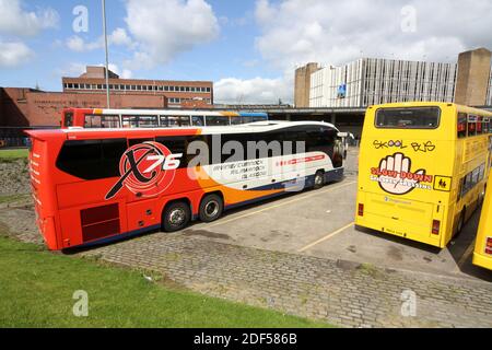 Stagecoach Busse als Kilmarnock, East Ayrshire, Schottland, Großbritannien Stockfoto