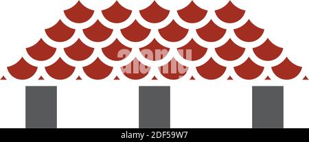 Haus Dach Logo Symbol Vektor Design-Element Stock Vektor