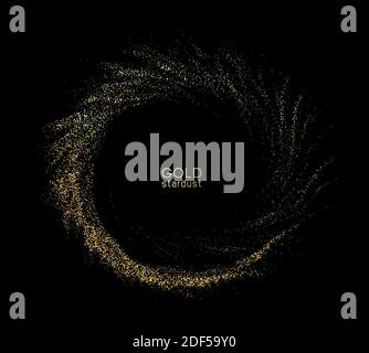 Abstrakt glänzende Farbe Gold Explosion Design-Element Stock Vektor