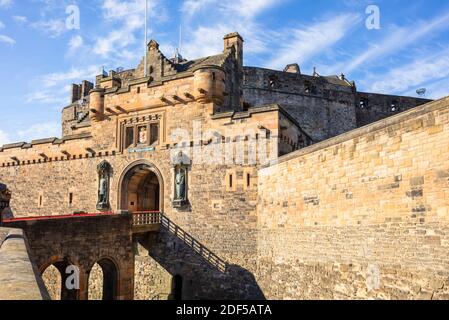 Edinburgh Castle scotland Castle edinburgh scottish Castle edinburgh Altstadt Edinburgh Midlothian Schottland GB Europa Stockfoto