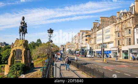 The Royal Scots Grays Monument Princes Street Gardens Edinburgh Princes Street Edinburgh Midlothian Schottland GB Europa Stockfoto