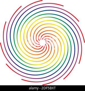 Bunte Kreis Blend Regenbogen Symbol abstrakt Stock Vektor