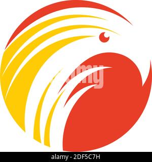 firebird phoenix Vektor Logo Symbol Symbol Zeichen Stock Vektor